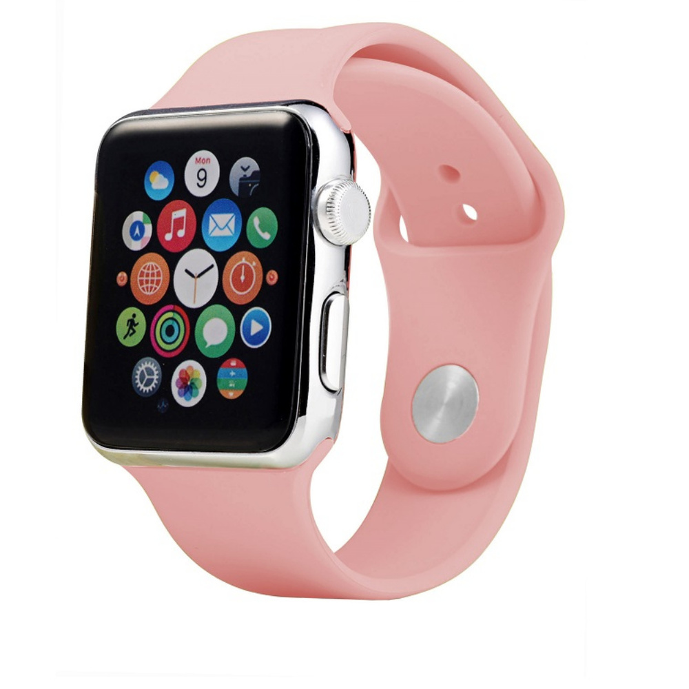 New Apple Watch Silicone Band Light Pink